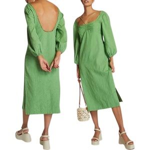 *NWT*‎ ANTHROPOLOGIE Low-Back Midi Dress